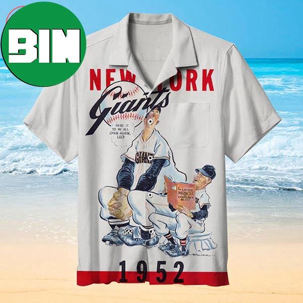 New York Giants 1952 Summer Hawaiian Shirt - Binteez