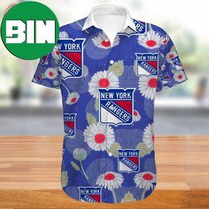 New York Rangers Floral Summer Hawaiian Shirt