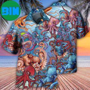 Octopus Colorful Octopus In The Ocean Want To Play Summer Hawaiian Shirt