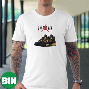 Official Look Air Jordan 4 Retro Thunder Premium T-Shirt