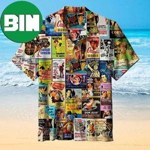 Old Movie Poster Summer Hawaiian Shirt