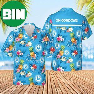 On Condoms Summer Floral Hawaiian Shirt