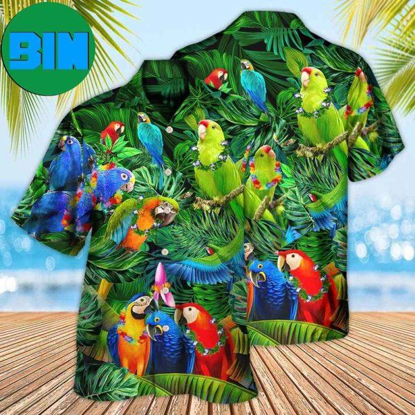 Parrot Couple Love Happiness Tropical Hawaiian Shirt