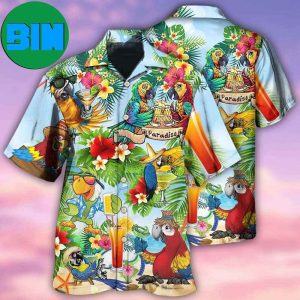 Parrot Love Life Happiness Style Summer Hawaiian Shirt