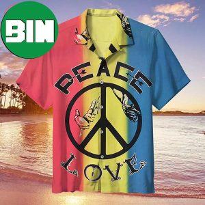 Peace And Love Revolution Summer Hawaiian Shirt