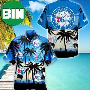 Philadelphia 76ers Palm Tree Summer Hawaiian Shirt