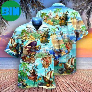 Pirate It Is Time Of Treasure Hunting Tropical Hawaiian Shirt