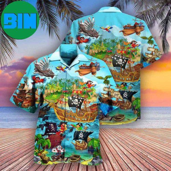 Pirate It’s A Pirate Life For Me Tropical Hawaiian Shirt
