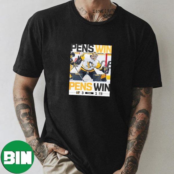 Pittsburgh Penguins Three Straight Wins For The Penguins Unique T-Shirt