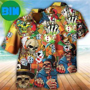 Poker Skull Life Style Summer Hawaiian Shirt