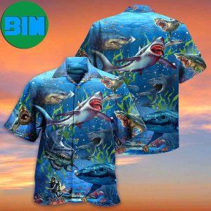 Shark What If Megalodon Was Alive Summer Hawaiian Shirt