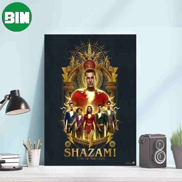Shazam Fury Of The Gods DC Comics Poster-Canvas