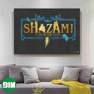Shazam Fury Of The Gods DC Comics Warner Bros Poster-Canvas