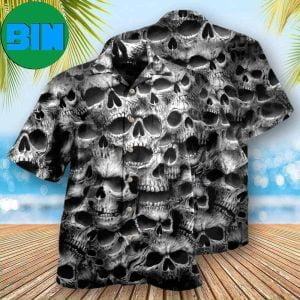 Skull No Fear No Pain Tropical Hawaiian Shirt