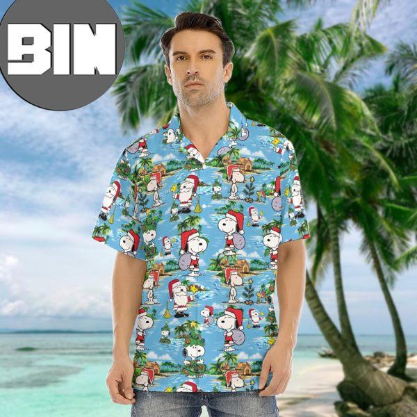 Snoopy Christmas Beach Shirt Hawaiian Shirt