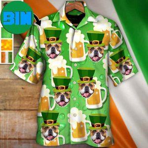 St Patrick’s Beer Lover Happy Saint Patrick’s Custom Photo Summer Hawaiian Shirt  Personalized Photo Gifts