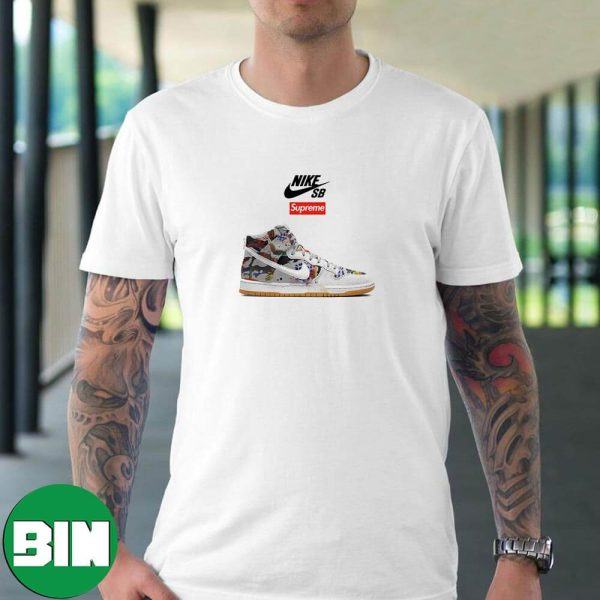 Supreme x Nike SB Dunk High Update Sneaker T-Shirt