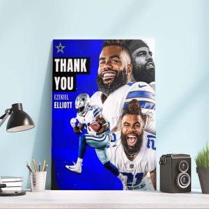 Thank you Ezekiel Elliott for your time at Dallas Cowboys Poster Canvas