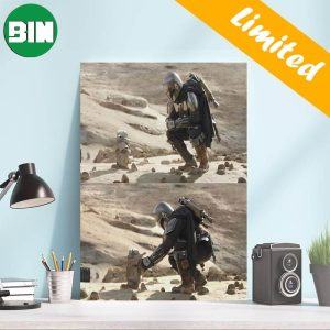 That’s My Family Right There The Mandalorian With Baby Yoda Star Wars Movies Unique Poster-Canvas