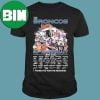 The Dallas Cowboys 63rd Anniversary 1960-2023 Thank You For The Memories Signatures Unique T-Shirt