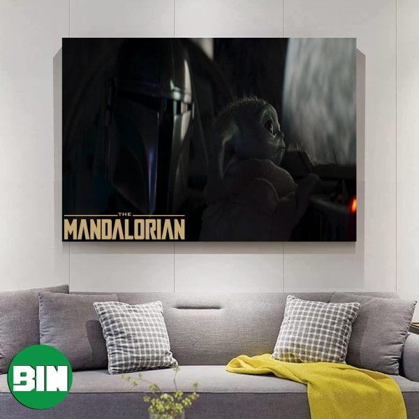 The Mandalorian And Baby Yoda New Episode Star Wars Poster-Canvas