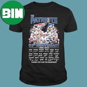 The New England Patriots 63rd Anniversary 1960-2023 Thank You For The Memories Signatures Unique T-Shirt