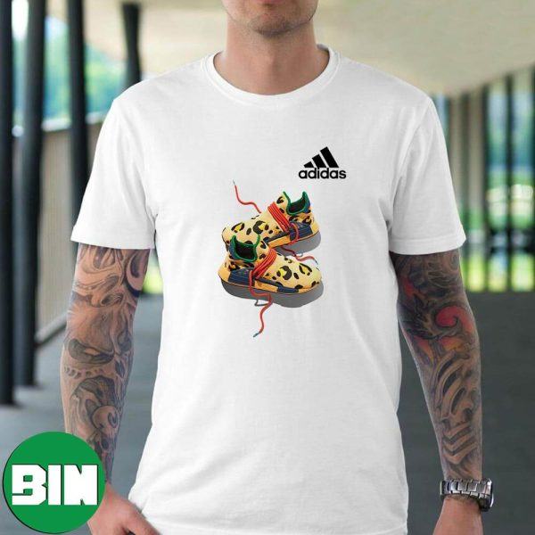 The Pharrell x Adidas NMD Hu Animal Print Sneaker T-Shirt