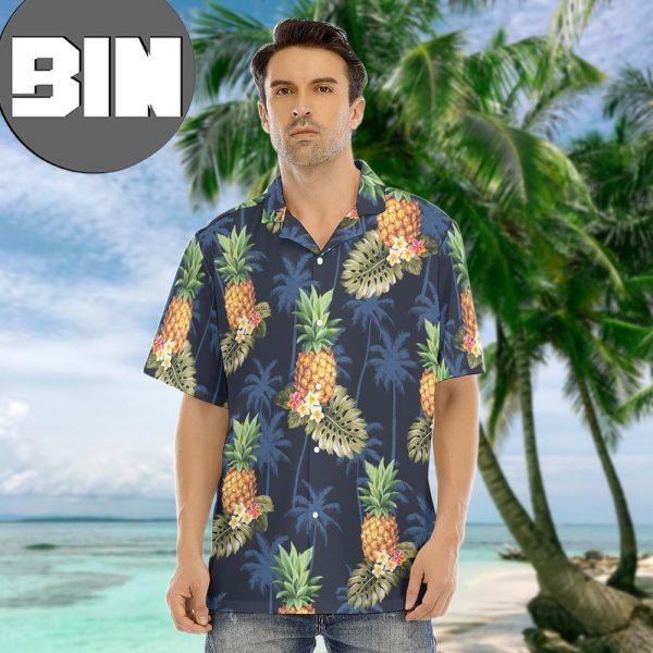 Tropical Pineapple Hawaiian Matching Shirt Hawaiian Shirt