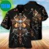 Viking Old Man With Skull Vintage Summer Hawaiian Shirt