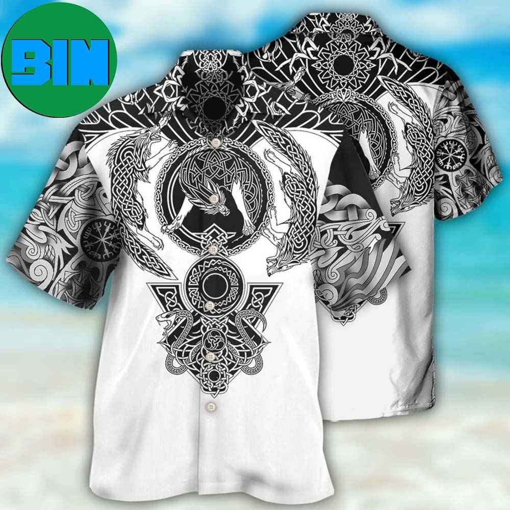 Hawaiian Polynesian Black And White Shirts