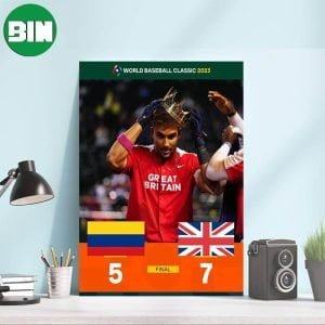 World Baseball Classic Tea Time – Team Great Britain Secures Its First World Baseball Classic Win Ever Poster-Canvas