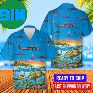 129th Rescue Wing HH 60G Pave Hawk turtle Hawaiian Shirt