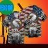 4th Of July Independence Day American Firefighter Eagle 2 Hawaiian Shirt