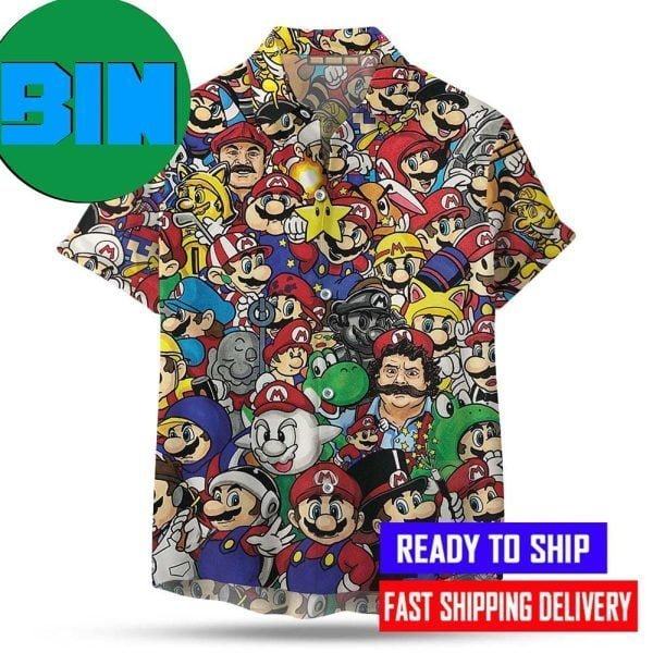 50 Shades of Mario Hawaiian Shirt