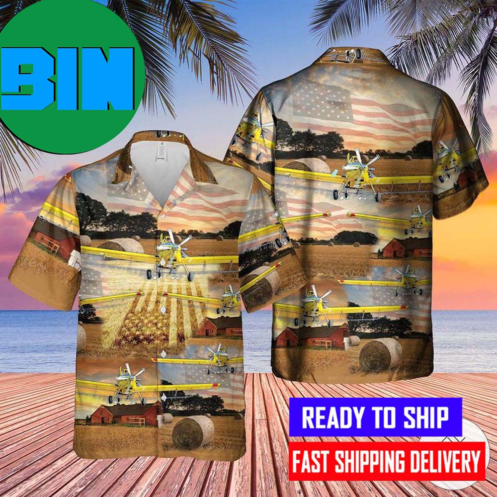 Agricultural Aircraft Hawaiian Shirt