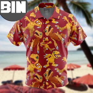 Agumon Digimon Anime Hawaiian Shirt