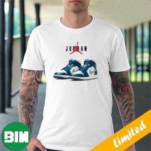 Air Jordan 1 Mid WMNS Sky J French Blue Official Photos Sneaker T-Shirt