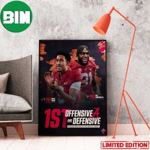 Alabama Boys Making History 2023 NFL Draft 1st Offensive And Defensive Bryce Young and Wil Anderson Jr Home Decor Poster-Canvas