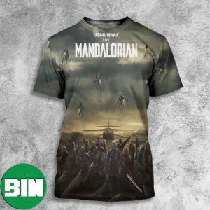 All Episodes Now Streaming On Disney Plus New Art The Mandalorian Star Wars All Over Print Shirt