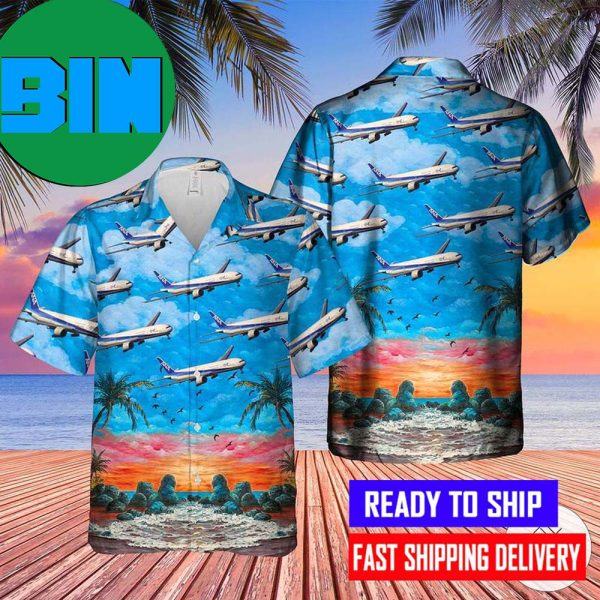 All Nippon Airways Boeing 777-381ER Hawaiian Shirt