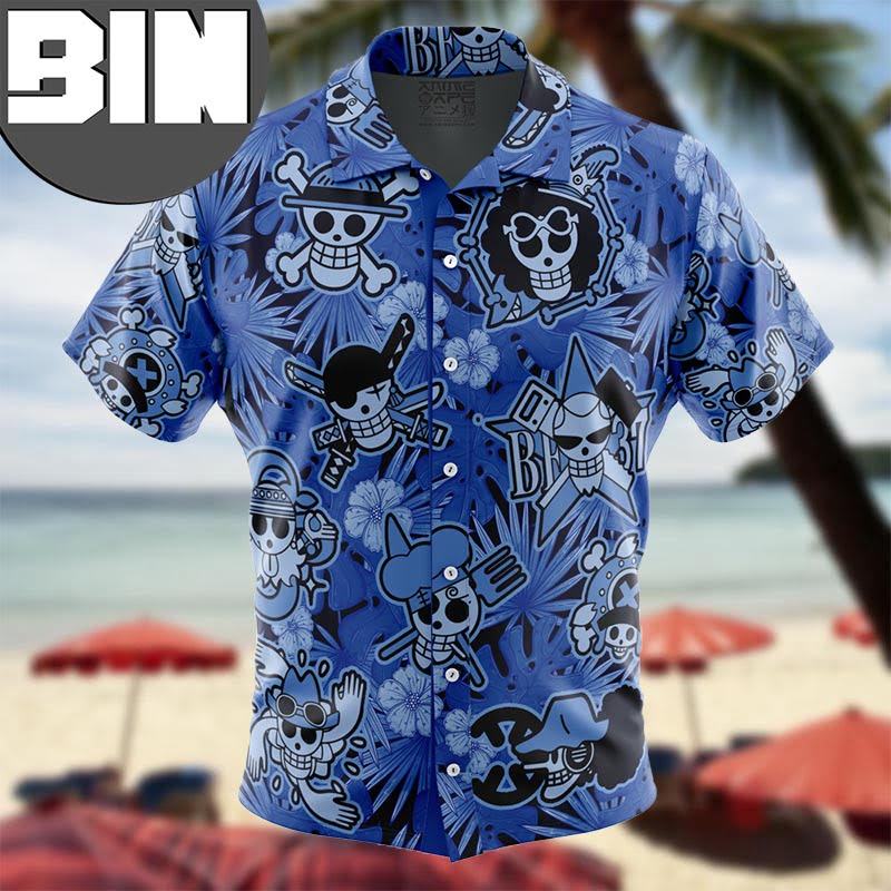 Aloha Theme One Piece Anime Hawaiian Shirt - Binteez