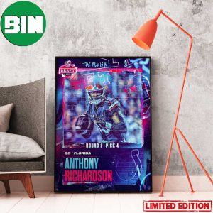 Anthony Richardson To The Indianapolis Colts NFL Draft 2023 Home Decor Poster-Canvas