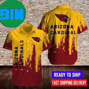 Arizona Cardinals Yellow And Red Hawaiian Shirt