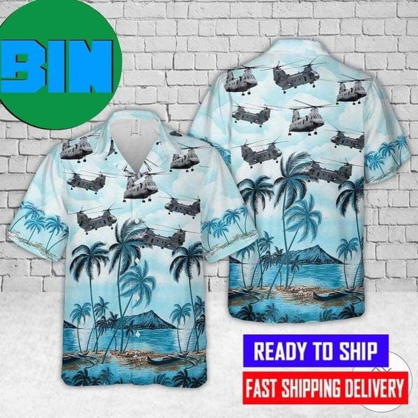 Army Boeing Vertol CH-46 Sea Knight Hawaiian Shirt