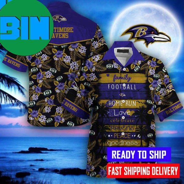 Baltimore Ravens Style Dark NFL Hawaiian Shirt