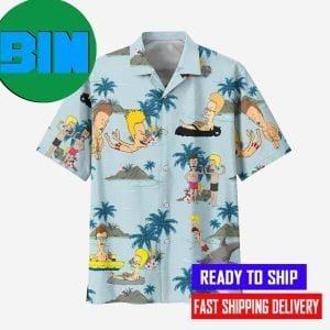 Beavis and Butt-Head Blue Sea Summer Vibe Hawaiian Shirt
