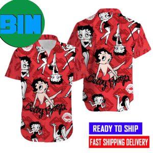 Betty Boop Style Summer Hawaiian Shirt