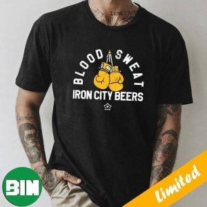 Blood – Sweat – Iron City Beers Pittsburgh Fan Gifts T-Shirt