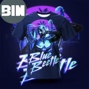 Blue Beetle DC Comic All Over Print Shirt