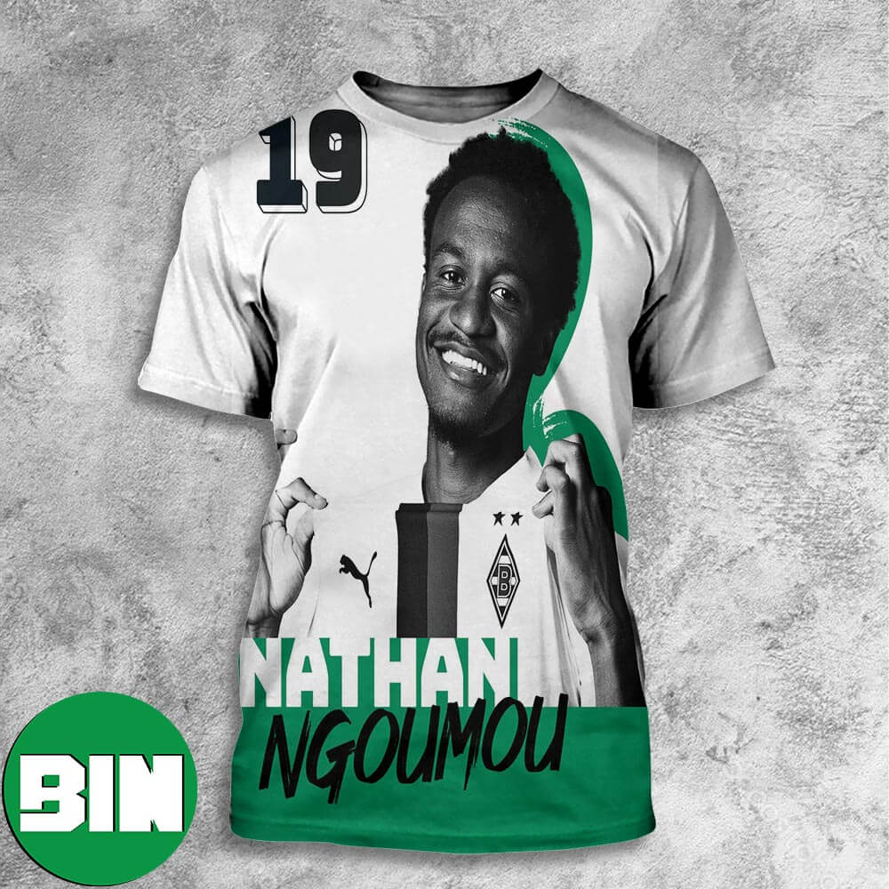 Borussia Monchengladbach Ngoumou Breaks The Deadlock BMGWOB Nathan Ngoumou Number 19 All Over Print Shirt